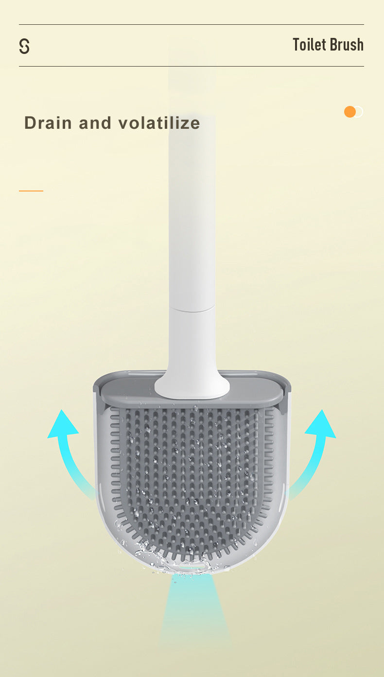 Wall Mounted Silicone Flat Head Cleaning Brush