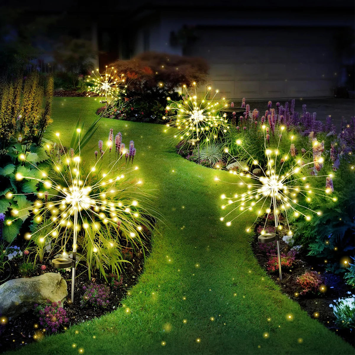420LED IP65 Waterproof  Solar Fireworks Light