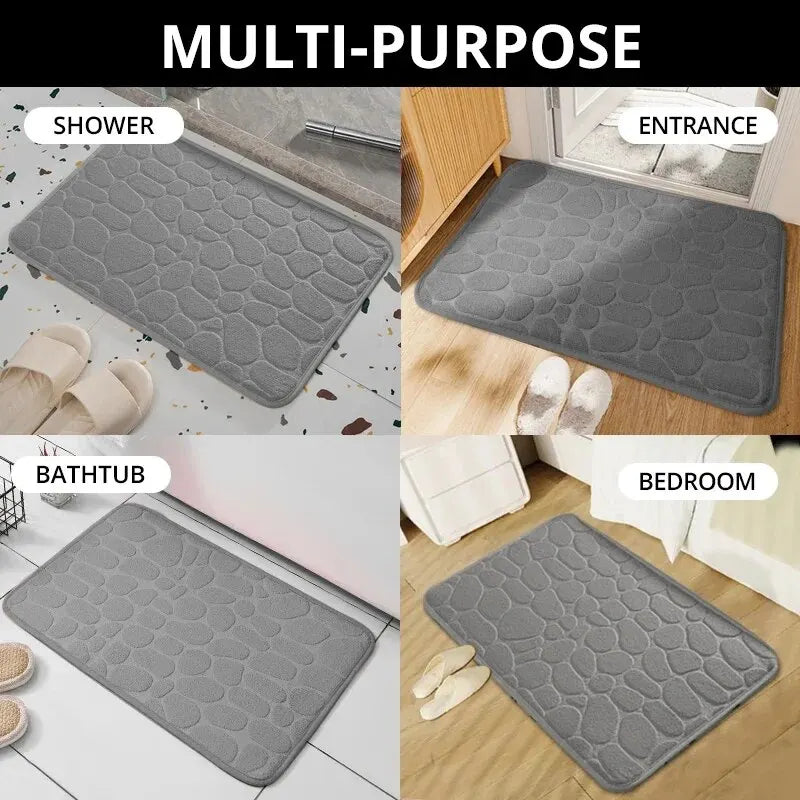Memory Foam Embossed Velvet Non-Slip Carpet