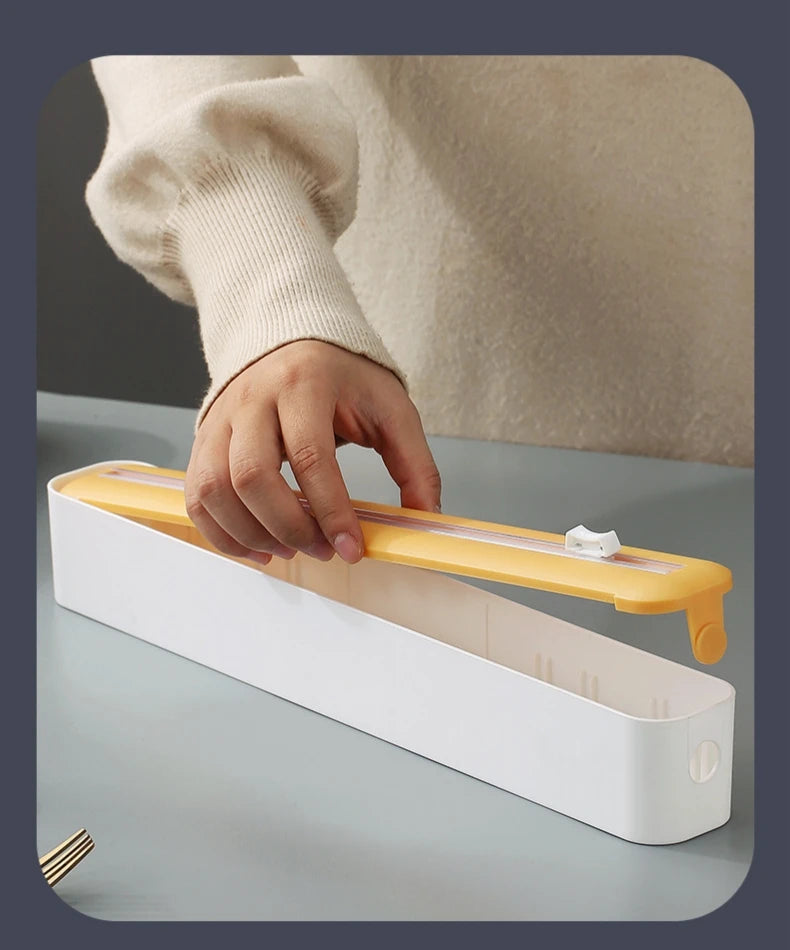 Food Plastic Cling Wrap Cutter Holder