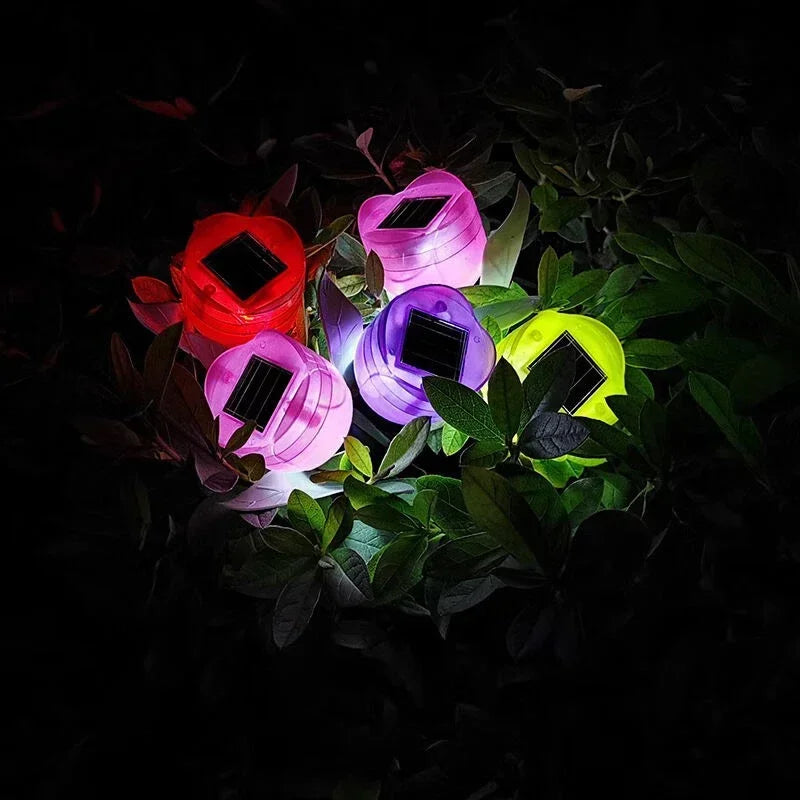 Solar Outdoor Waterproof Tulip Rose Lights