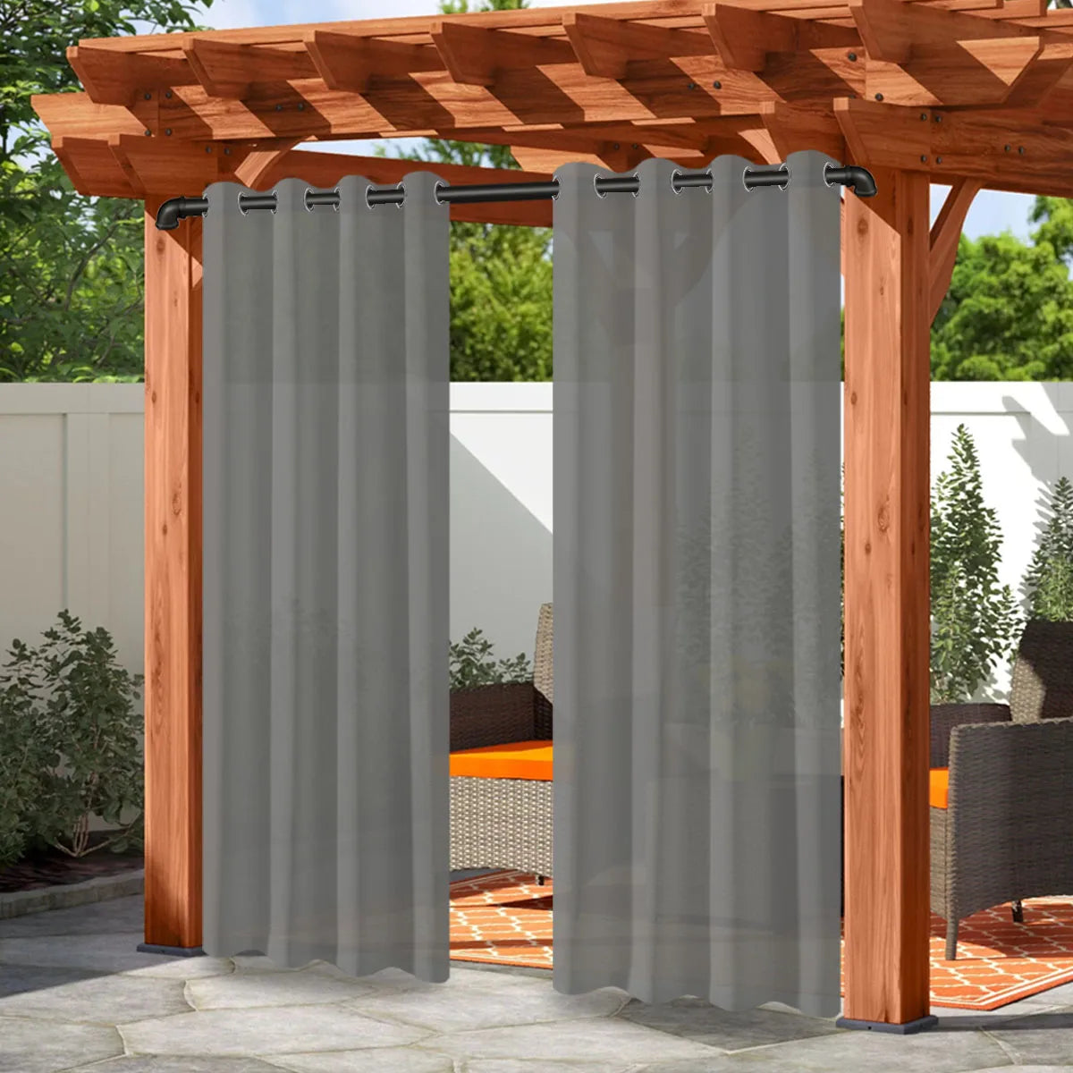 Waterproof Outdoor Privacy Grommet Top Curtain