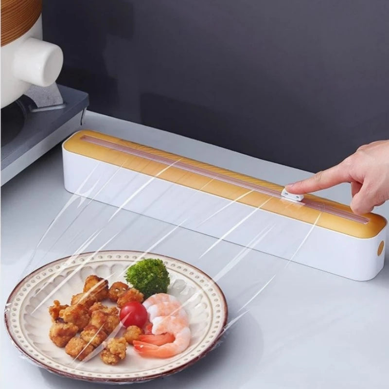 Food Plastic Cling Wrap Cutter Holder