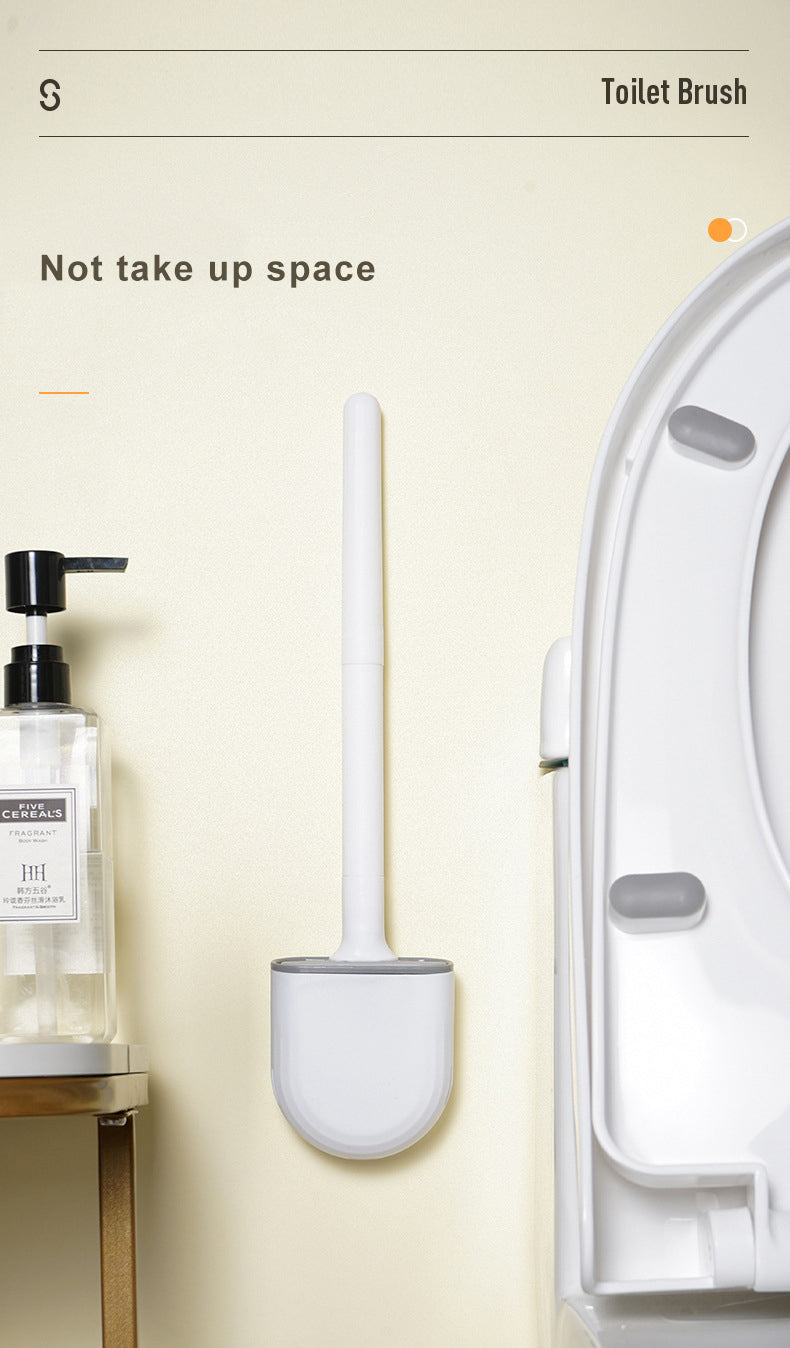 Wall Mounted Silicone Flat Head Cleaning Brush