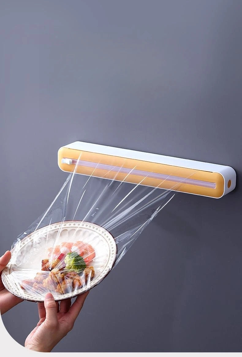 Food Plastic Cling Wrap Cutter Holder