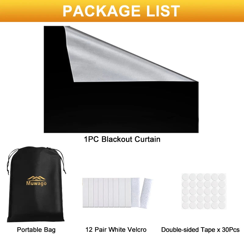 DIY Removable Blackout Curtain