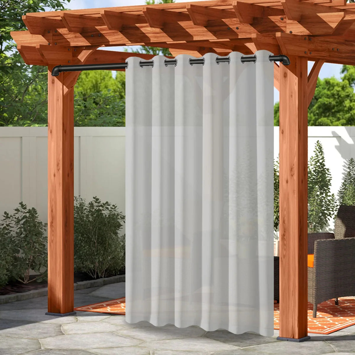 Waterproof Outdoor Privacy Grommet Top Curtain