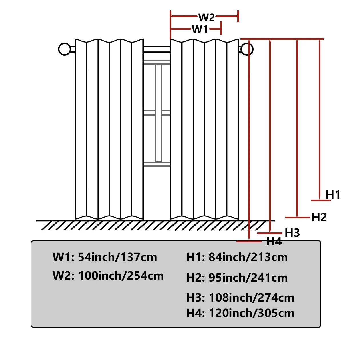 Waterproof Outdoor Privacy Grommet Top Curtain