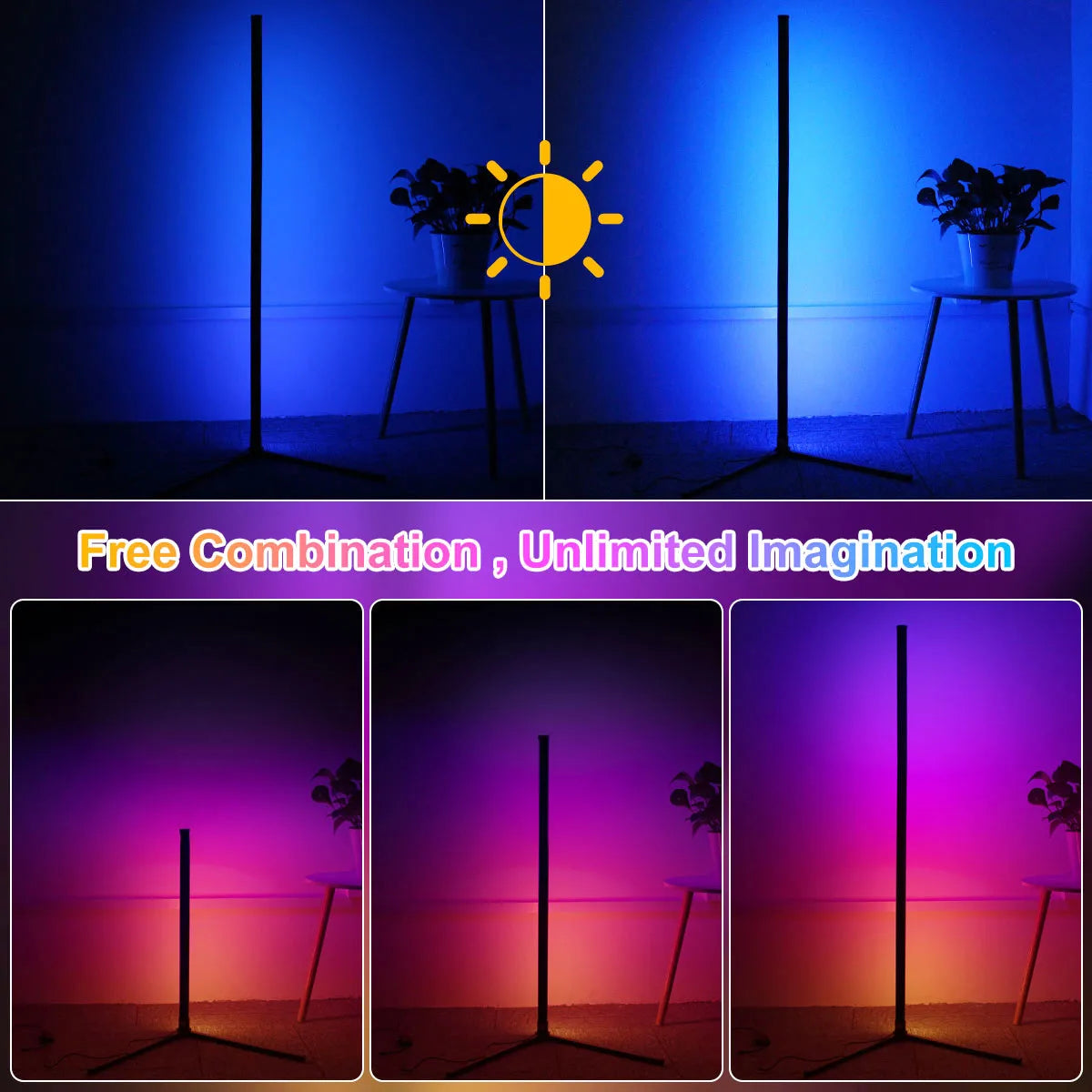 Smart Dimmable RGB LED Modern Mood Lighting