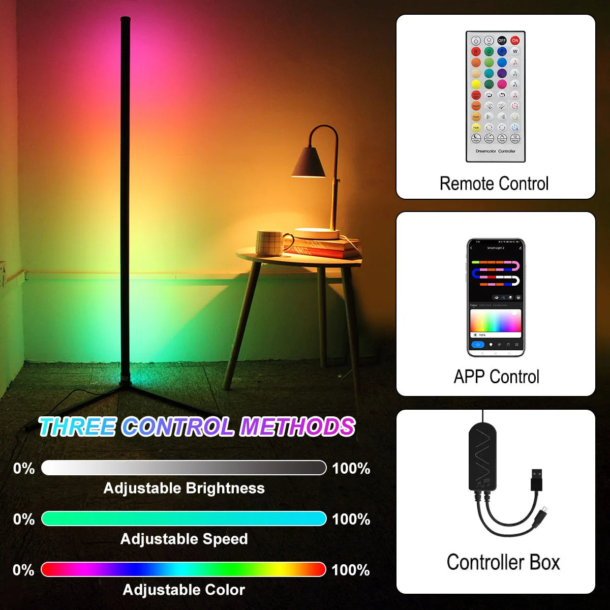Smart Dimmable RGB LED Modern Mood Lighting