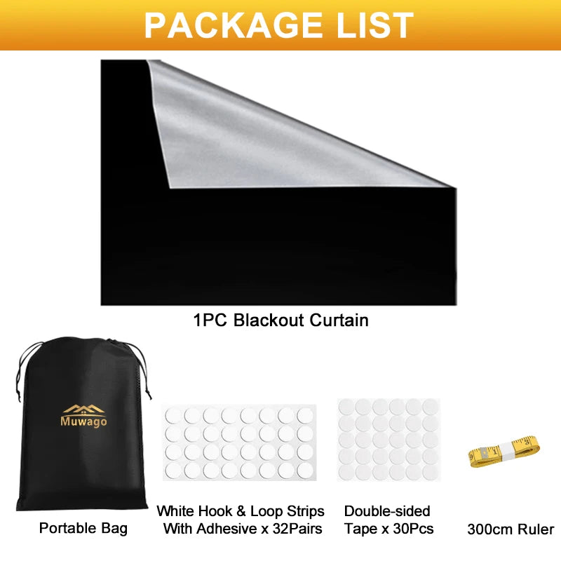 DIY Removable Blackout Curtain