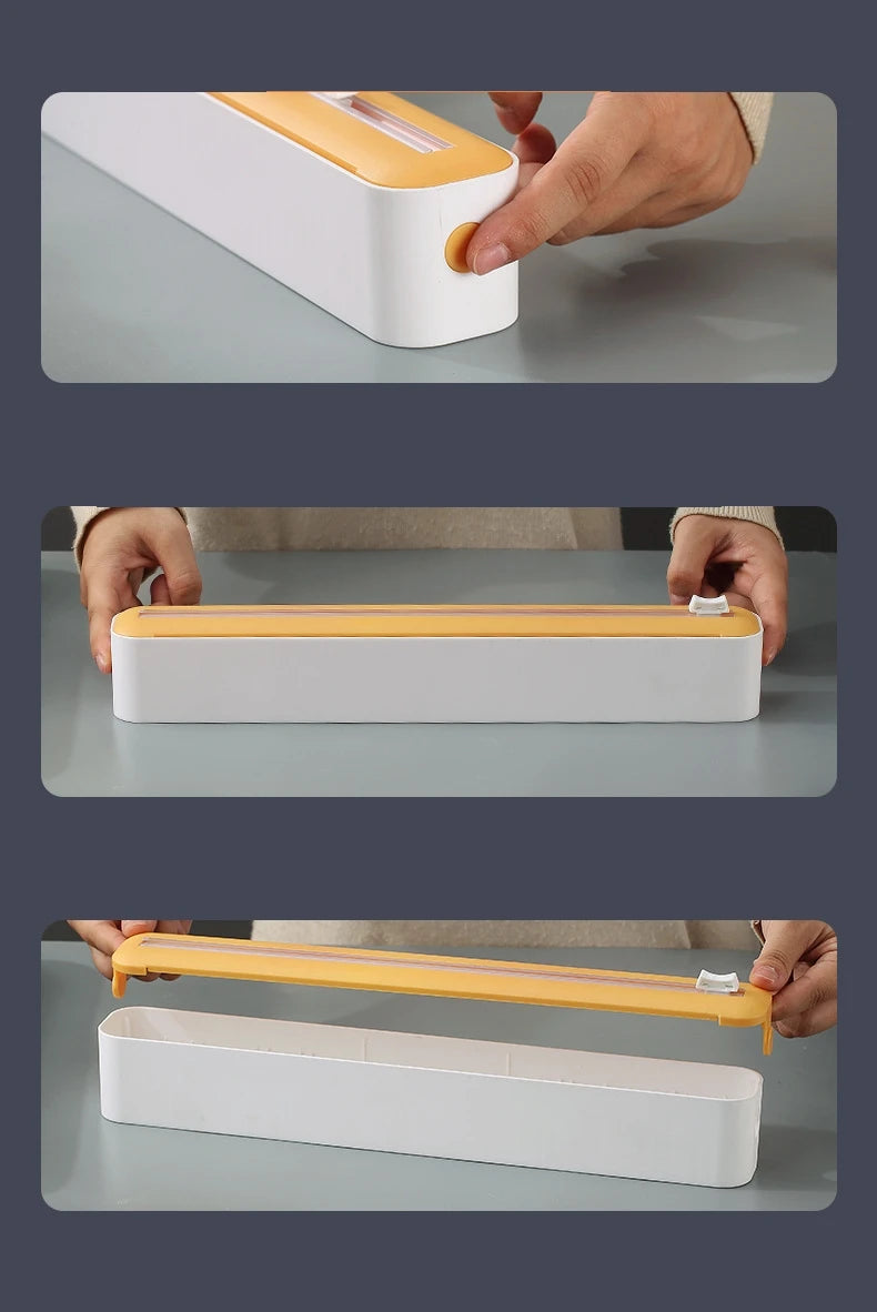 Food Plastic Cling Wrap Cutter Holder
