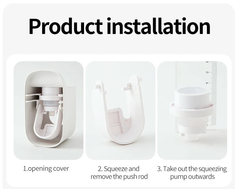 Wall-mounted automatic toothpaste squeezer