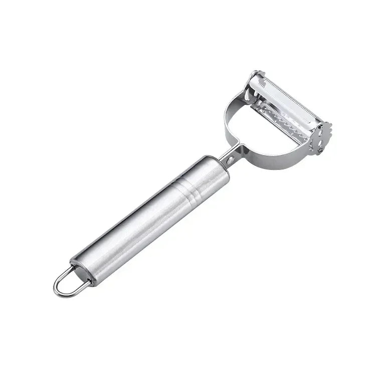 Multiple-Function Stainless Steel Double-Head Fruit and Vegetable Peeler