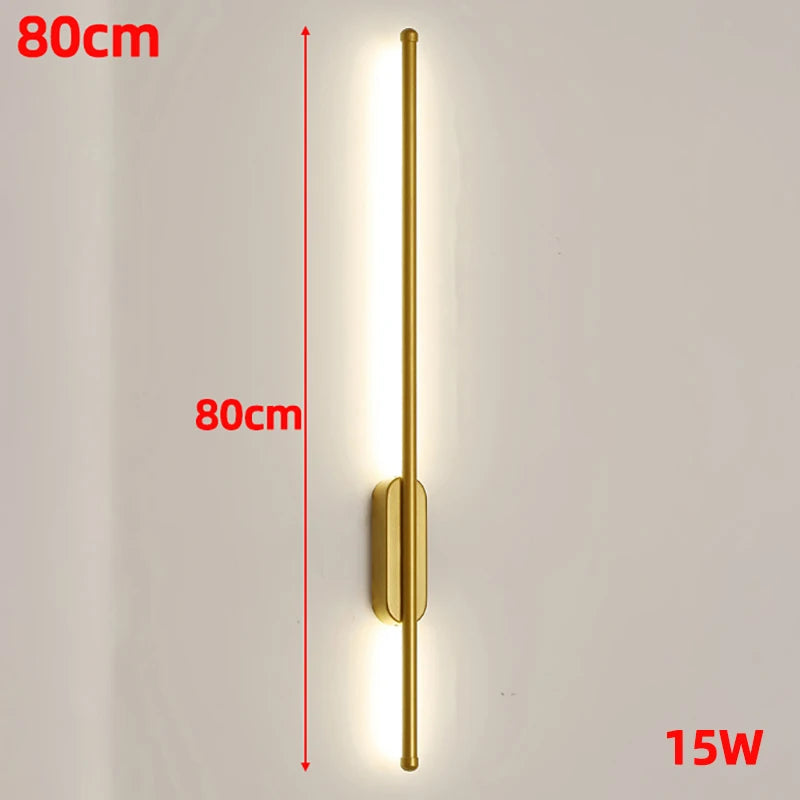 Modern Full copper Strip LED Wall light