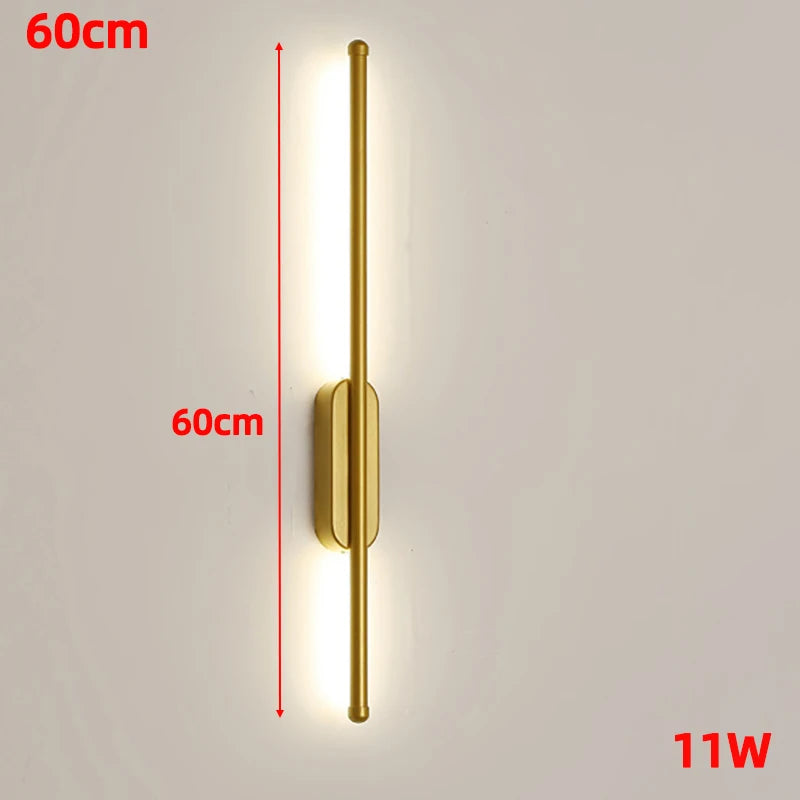 Modern Full copper Strip LED Wall light
