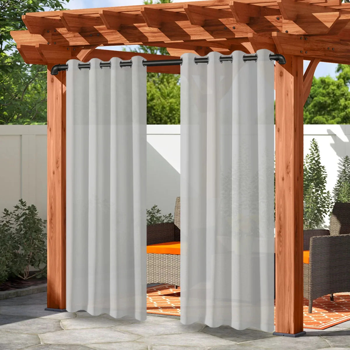 Waterproof Outdoor Privacy Grommet Top Curtain