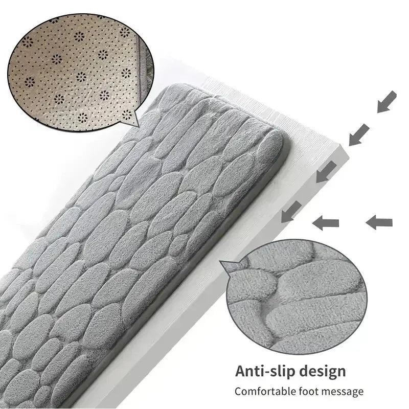 Memory Foam Embossed Velvet Non-Slip Carpet