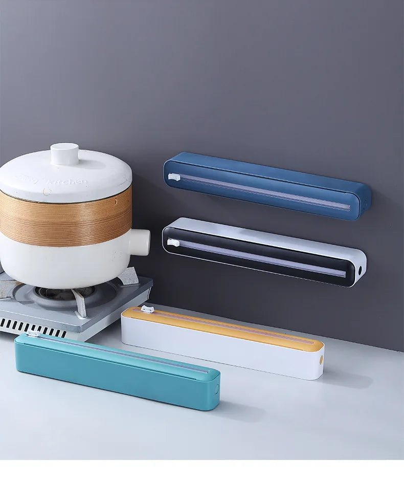 Food Plastic Cling Wrap Cutter Holder