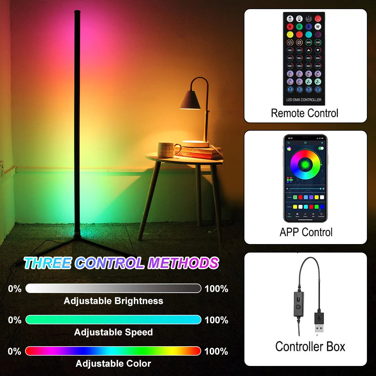 Smart Dimmable RGB LED Modern Mood Lighting
