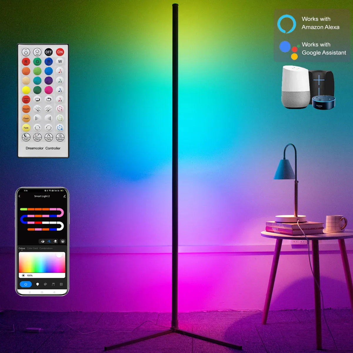 Smart Dimmable RGB LED Modern Mood Lighting