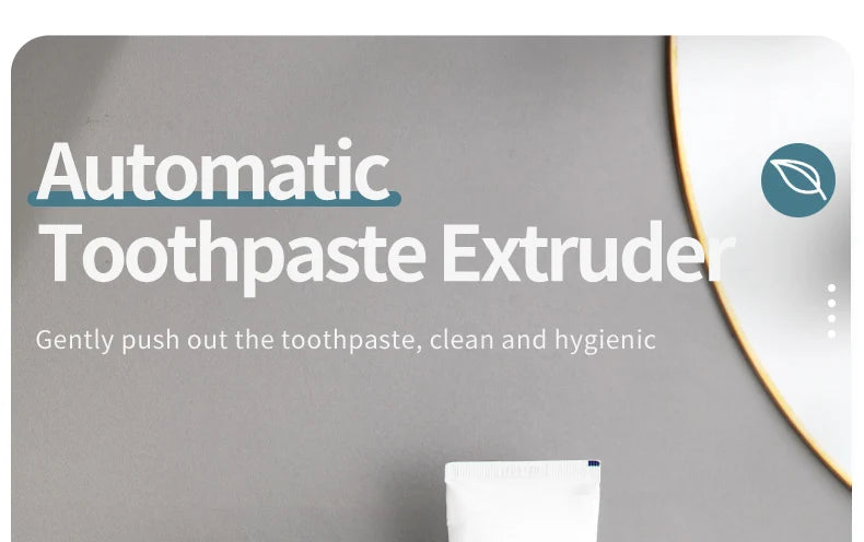 Wall-mounted automatic toothpaste squeezer