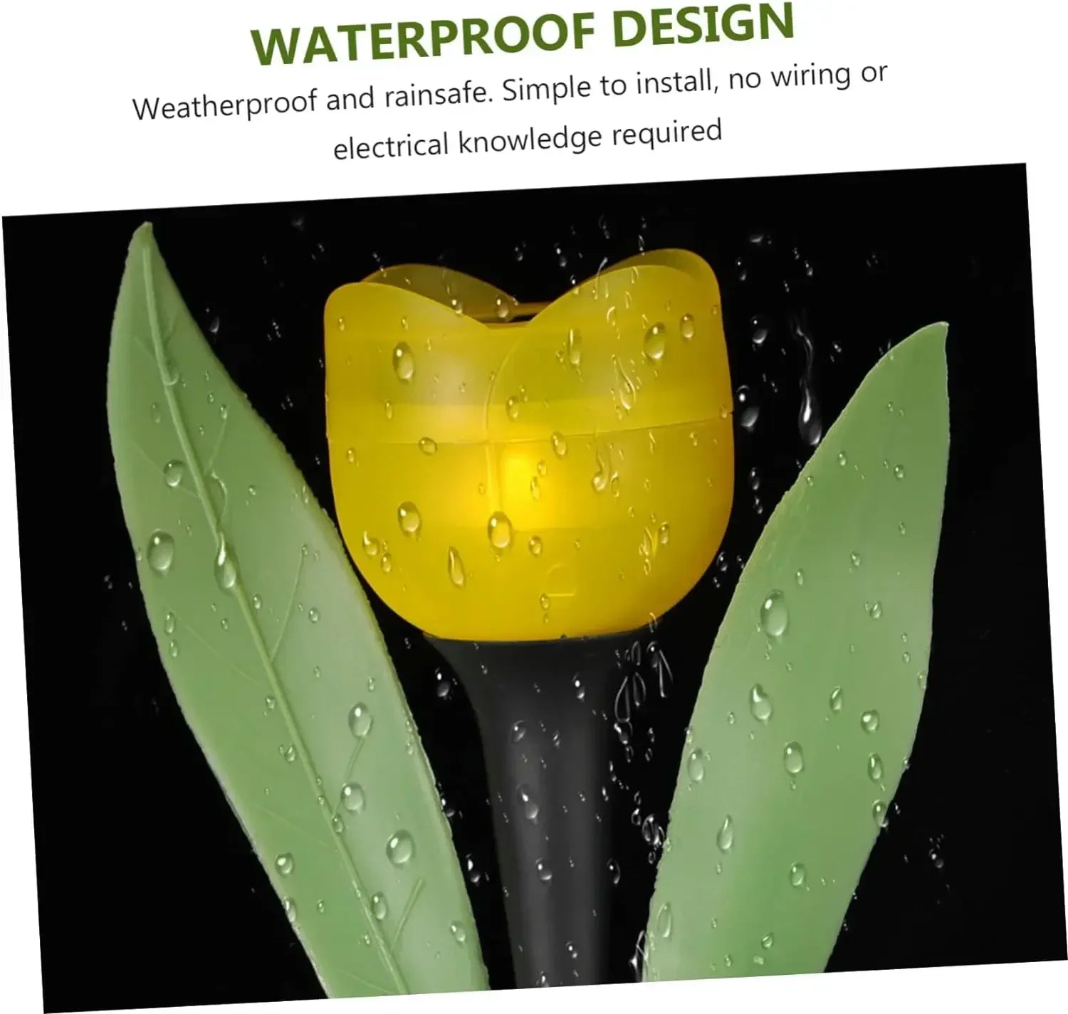 Solar Outdoor Waterproof Tulip Rose Lights
